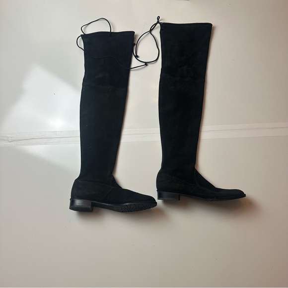 Stuart Weitzman Lowland Black Over the Knee Boots - Picture 1 of 11